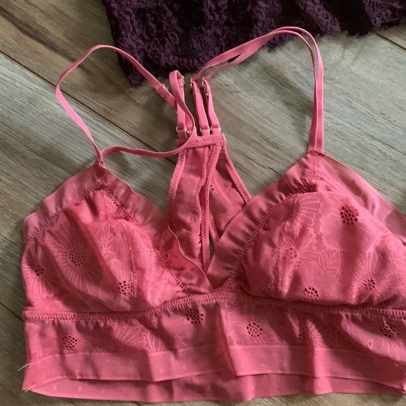 Aerie five bra bundle euc sz S & 34A lace strapless - Picture 2 of 16
